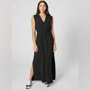 ATHLETA Women's Size XS Marlow Maxi Dress Black Lightweight‎ Sleeveless